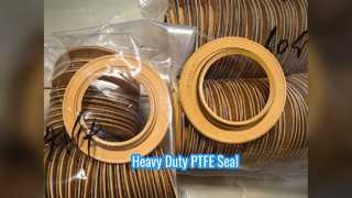 آب بندی سیلندر هیدرولیک ماشین آلات سنگین PTFE Oil Seal